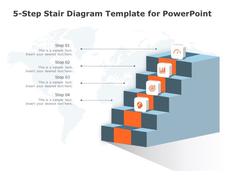 Animated Stair Diagram PowerPoint Template & Google Slides Theme 5