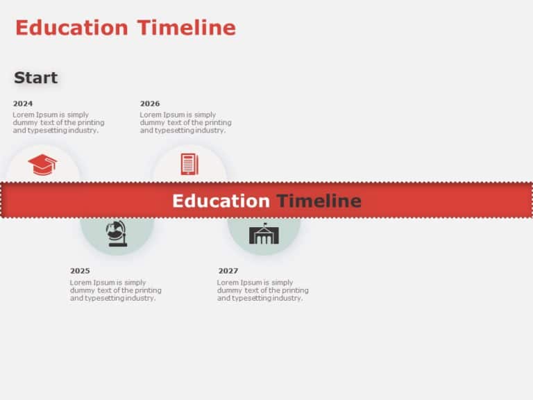 Animated Education Timeline PowerPoint Template & Google Slides Theme 4