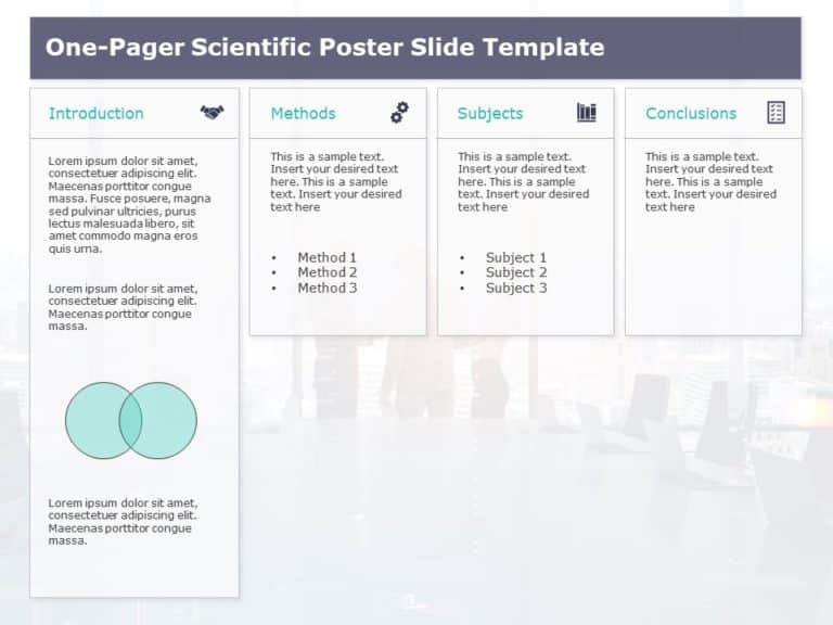 Animated One Page Scientific Research PowerPoint Template & Google Slides Theme 4