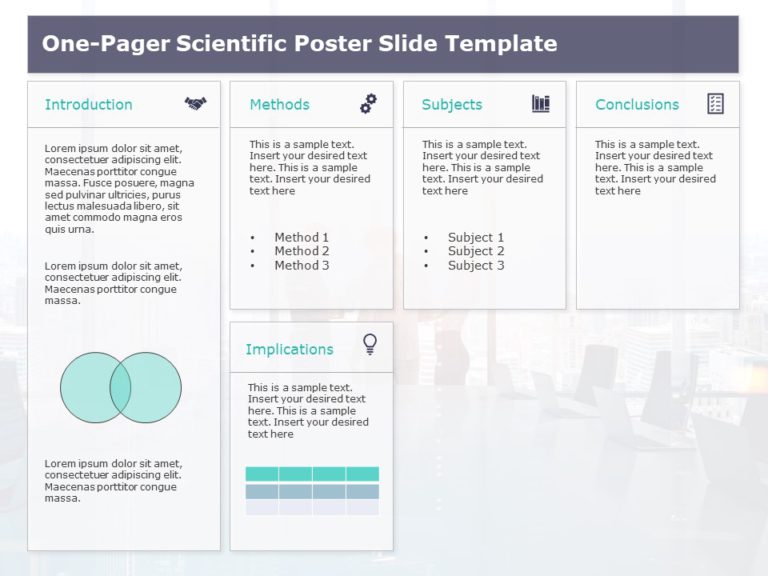 Animated One Page Scientific Research PowerPoint Template & Google Slides Theme 5
