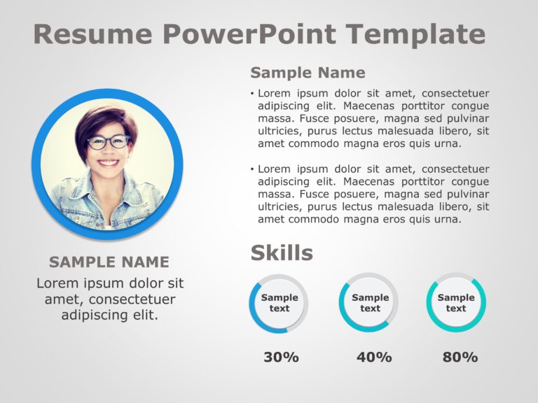 Resume Templates For PowerPoint & Google Slides Theme 5