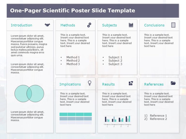Animated One Page Scientific Research PowerPoint Template & Google Slides Theme
