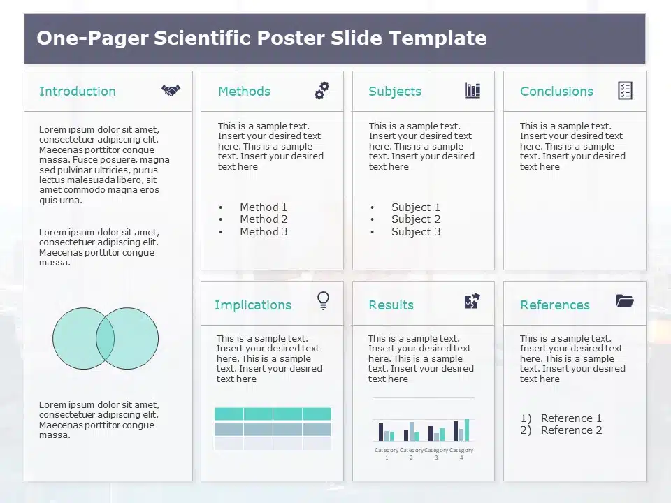 Animated One Page Scientific Research PowerPoint Template & Google Slides Theme