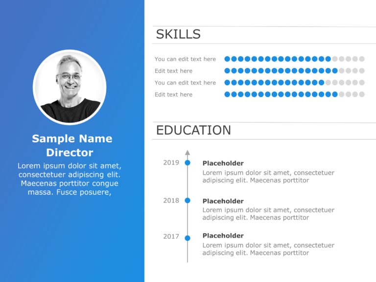 Resume Templates For PowerPoint & Google Slides Theme 6