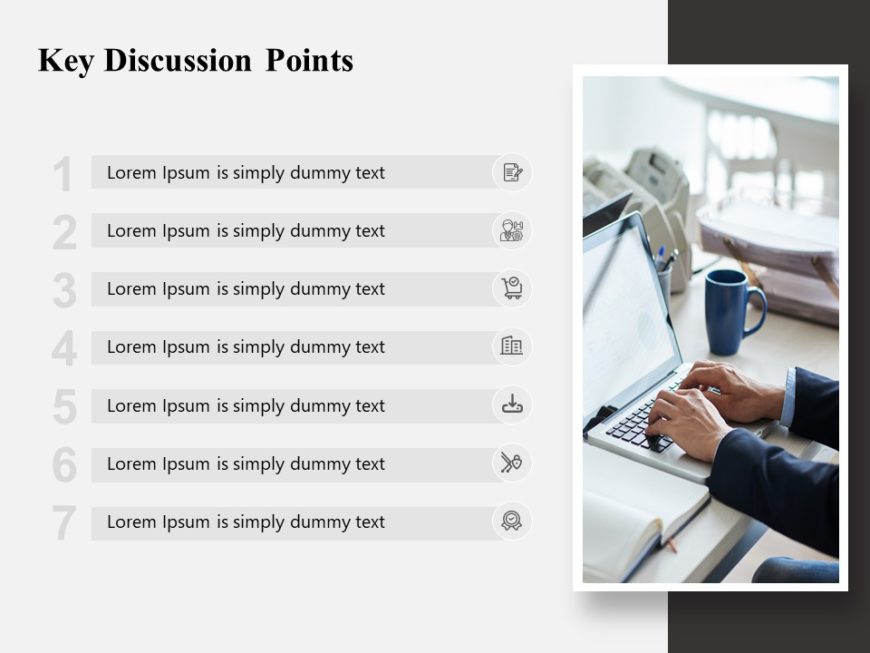 Animated Agenda Topics PowerPoint Template