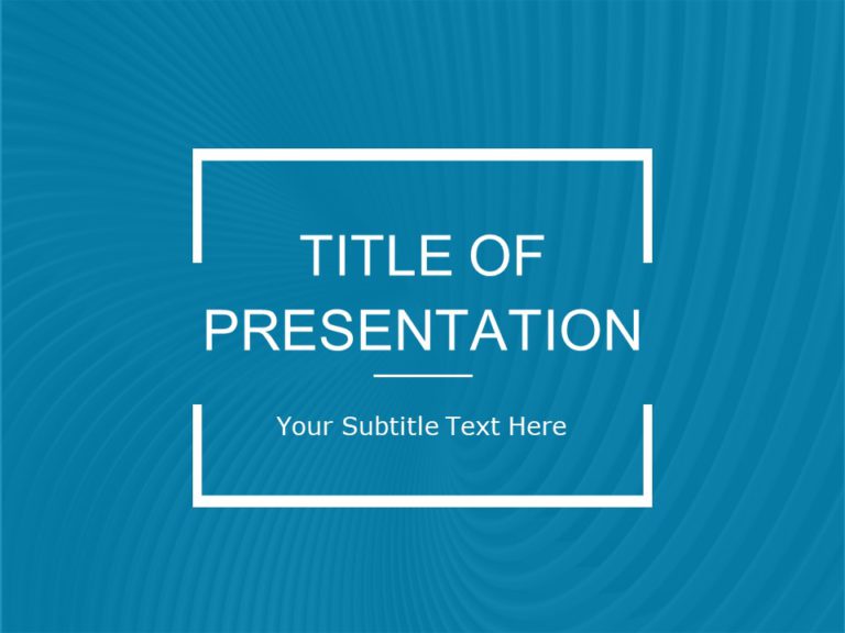 Animated Company Presentation PowerPoint Background & Google Slides Theme
