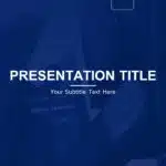 Animated Dark Blue PowerPoint Background & Google Slides Theme