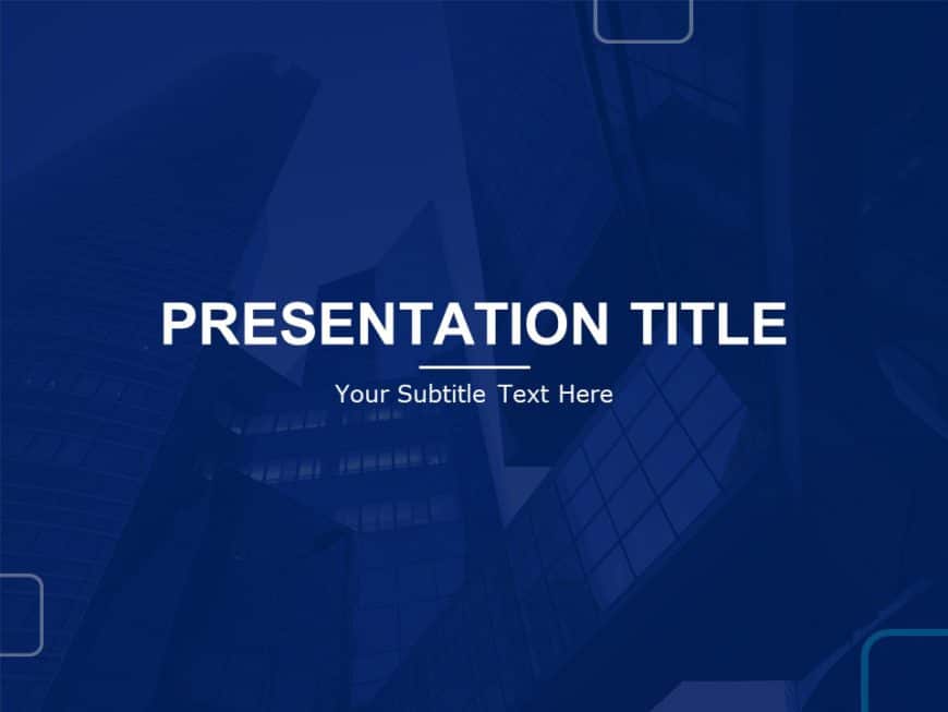 Animated Dark Blue PowerPoint Background