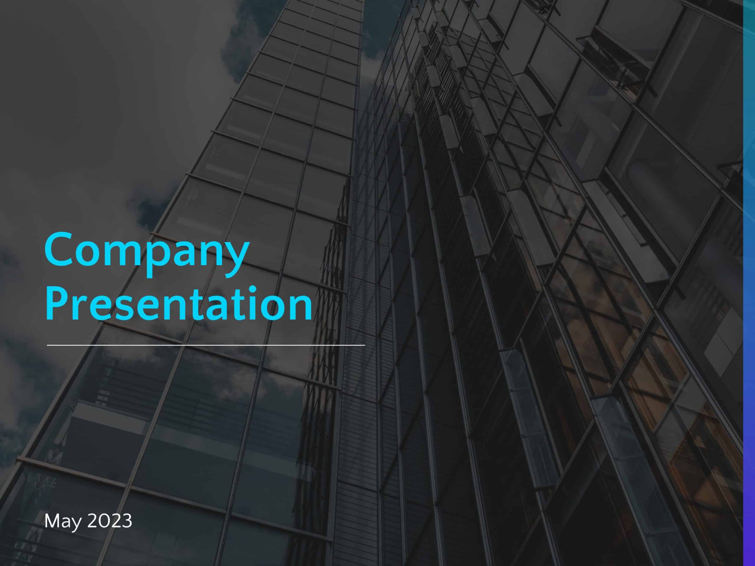Company Presentation Template & Google Slides Theme