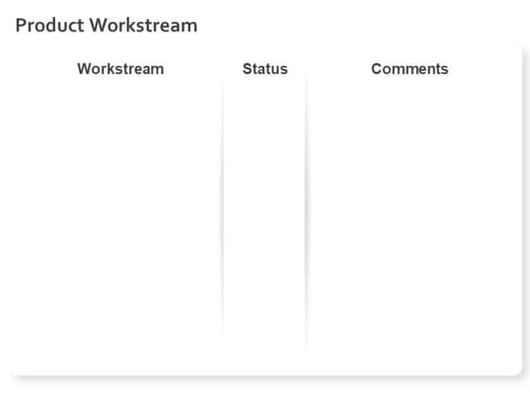 Animated Product Workstream PowerPoint Template & Google Slides Theme 1