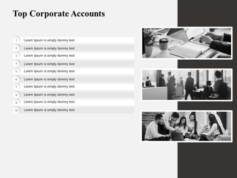 Animated Top Corporate Accounts PowerPoint Template & Google Slides Theme 11