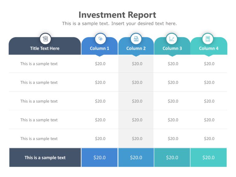 Animated Financial Investment Report PowerPoint Template & Google Slides Theme 2