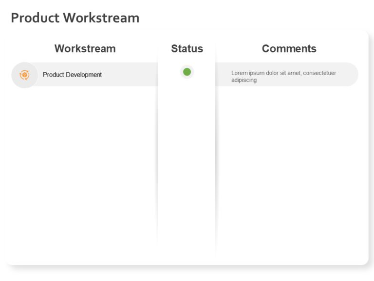 Animated Product Workstream PowerPoint Template & Google Slides Theme 2