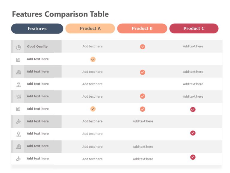 Animated Feature Comparison PowerPoint Template & Google Slides Theme 2