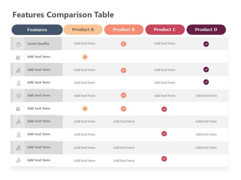 Animated Feature Comparison PowerPoint Template & Google Slides Theme 3