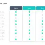 Animated Custom Table PowerPoint Template & Google Slides Theme 1