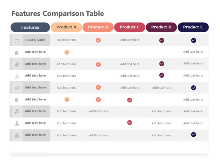 Animated Feature Comparison PowerPoint Template & Google Slides Theme 4