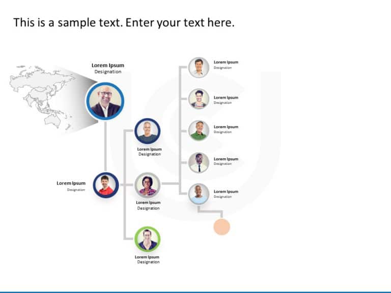 Animated Company Org Chart PowerPoint Template & Google Slides Theme 4