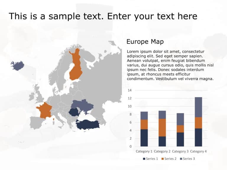 Europe Map 3 PowerPoint Template & Google Slides Theme