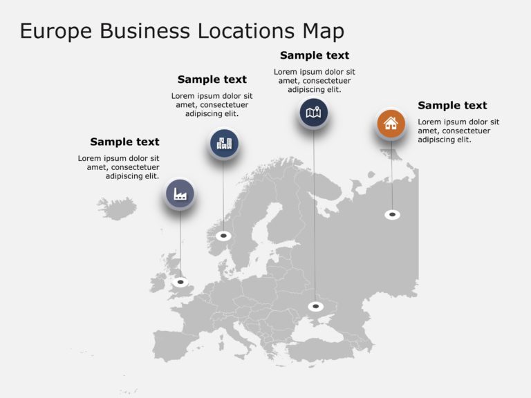 Europe Map 6 PowerPoint Template & Google Slides Theme