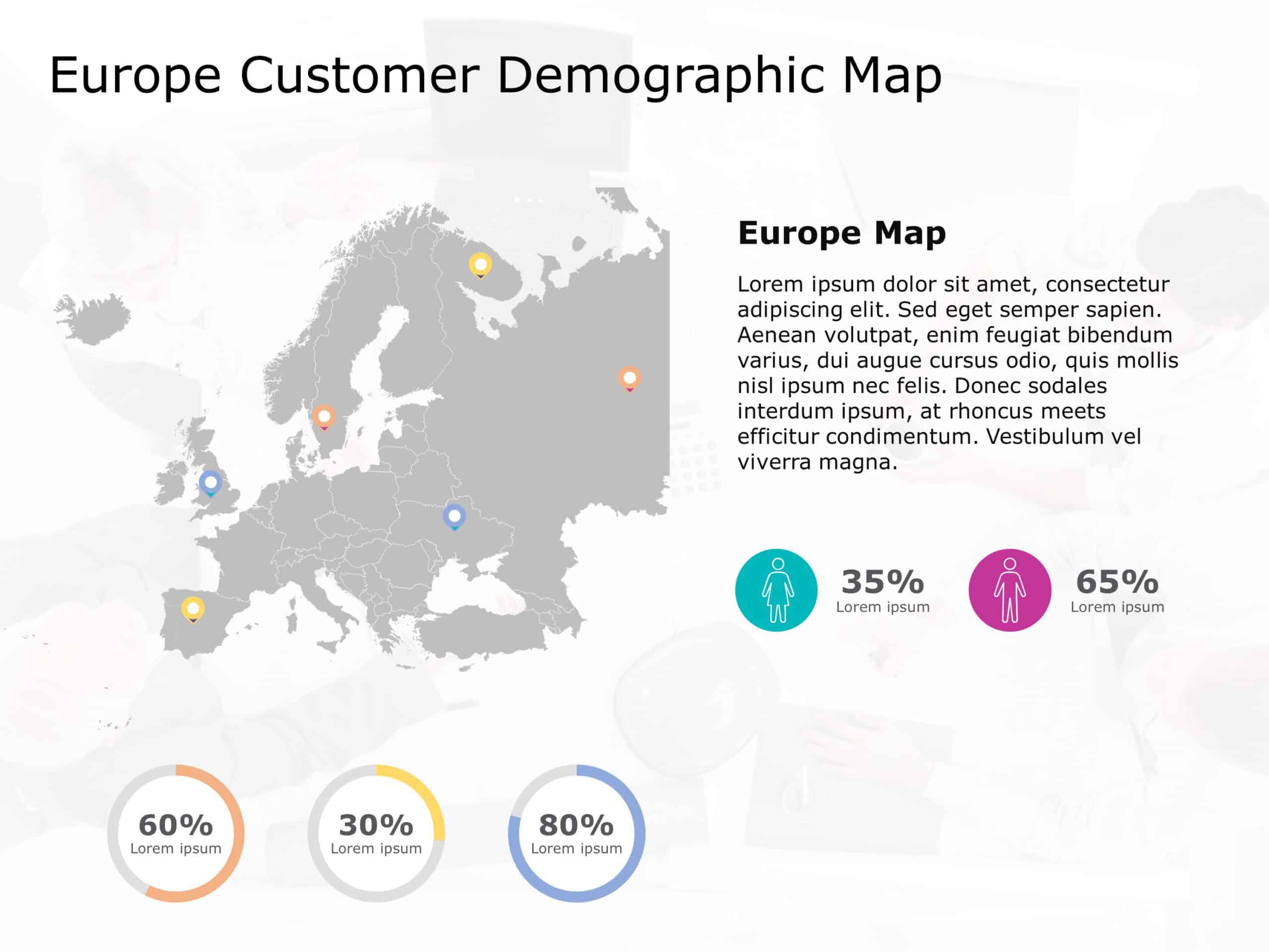 Europe Map 8 PowerPoint Template & Google Slides Theme