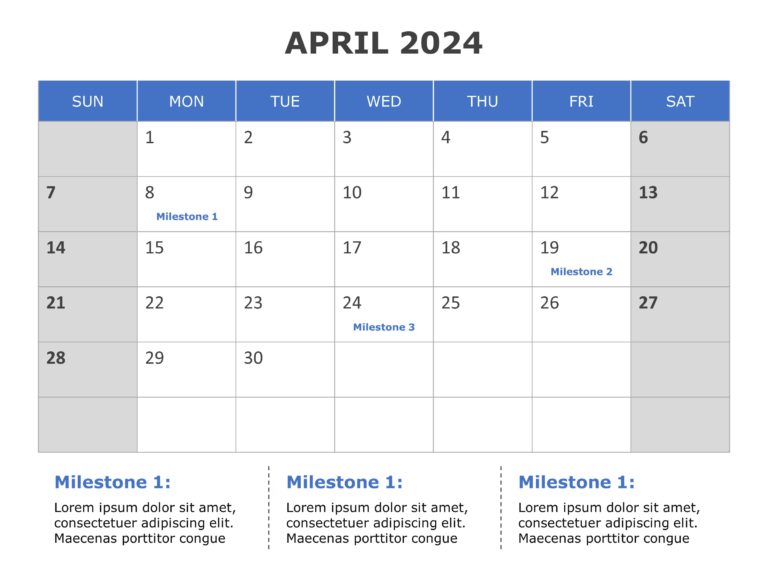 2024 Calendar Planner PowerPoint Template & Google Slides Theme 3