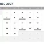 2024 Calendar PPT Template & Google Slides Theme 3