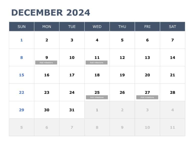 2024 Calendar PPT Template & Google Slides Theme 11