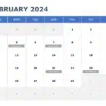 2024 Calendar PPT Template & Google Slides Theme 1