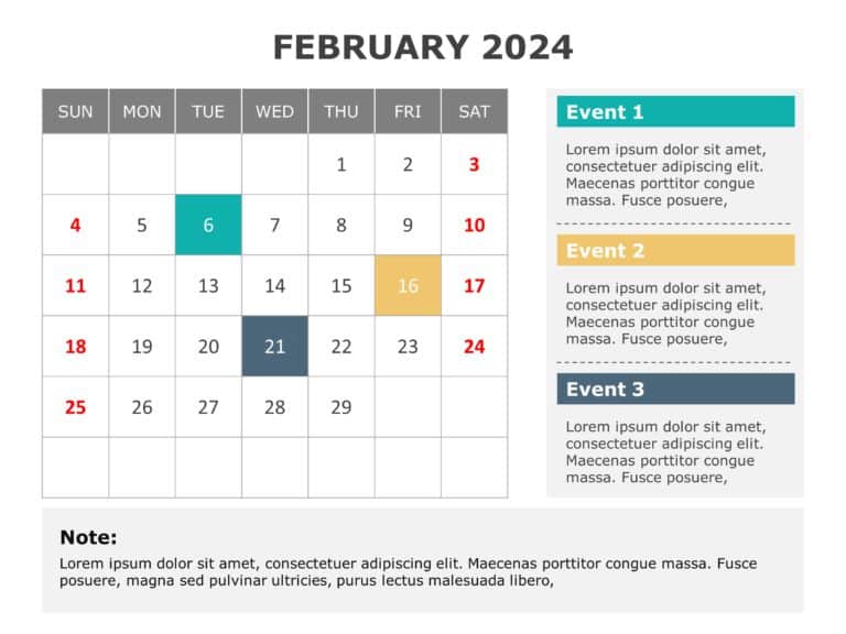 2025 Calendar Planner Slide Template