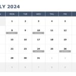 2024 Calendar PPT Template & Google Slides Theme 6