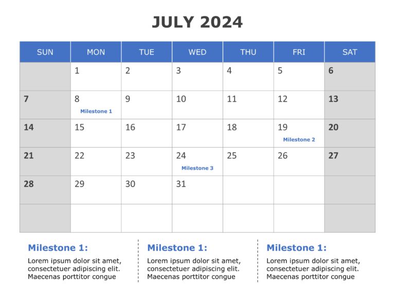 2024 Calendar Planner PowerPoint Template & Google Slides Theme 6