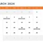 2024 Calendar PPT Template & Google Slides Theme 2