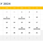 2024 Calendar PPT Template & Google Slides Theme 4