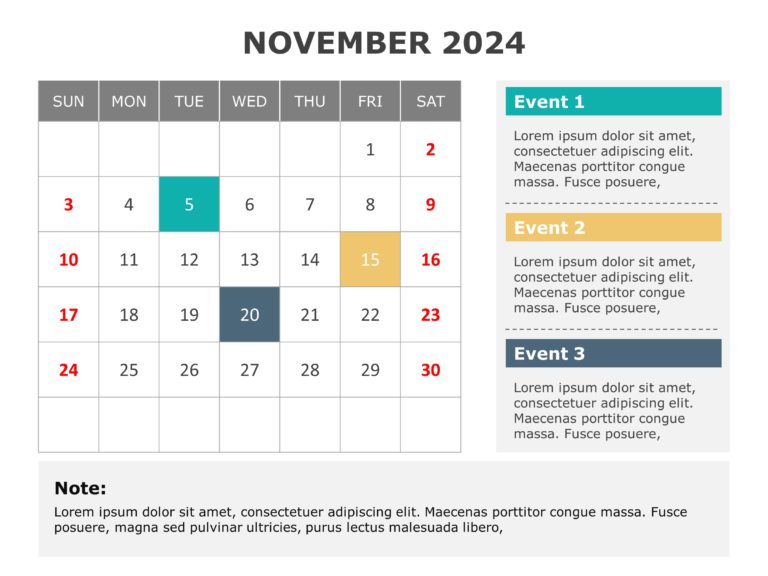 2024 Calendar Planner Slide Template