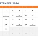 2024 Calendar PPT Template & Google Slides Theme 8