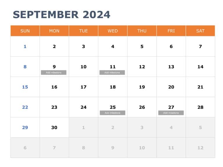 2024 Calendar PPT Template