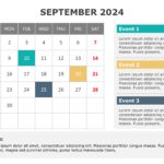 2024 Calendar Planner Slide Template & Google Slides Theme 8