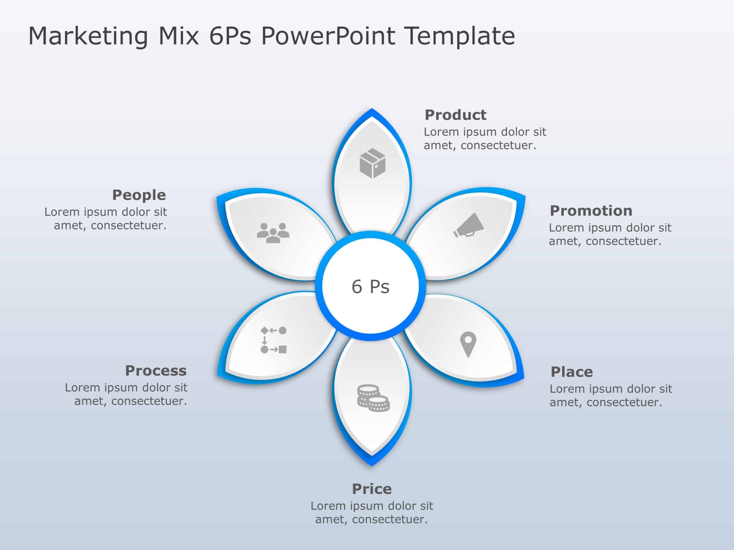 Marketing Mix 6Ps 02 PowerPoint Template