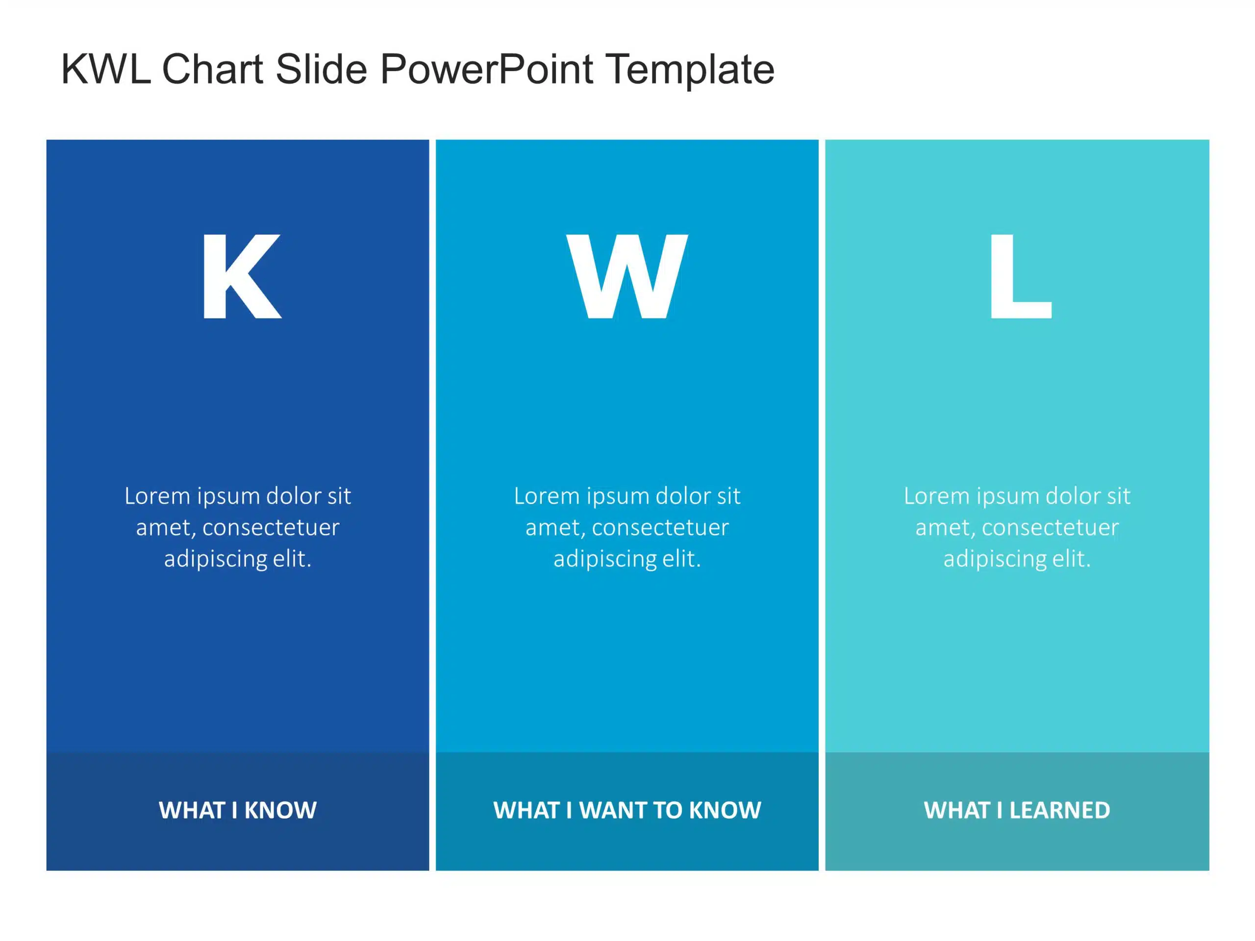 KWL Chart Slide PowerPoint Template   & Google Slides Theme