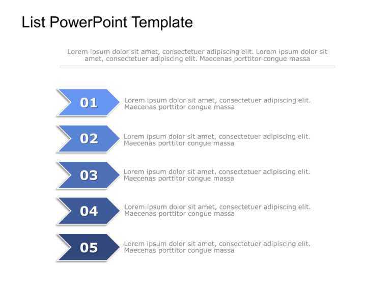 List Templates Collection for PowerPoint & Google Slides