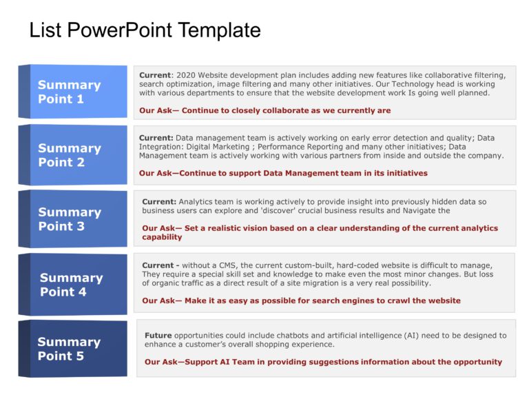 List Templates Collection for PowerPoint & Google Slides Theme 19