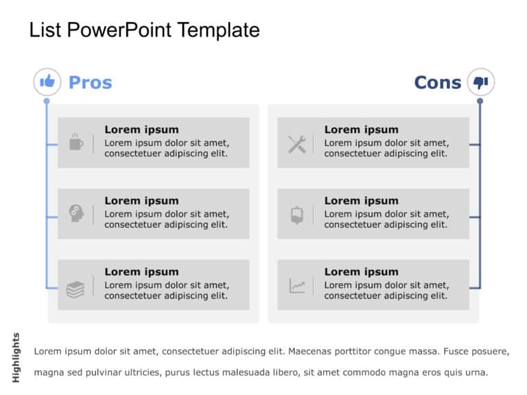 List Templates Collection for PowerPoint & Google Slides Theme 6