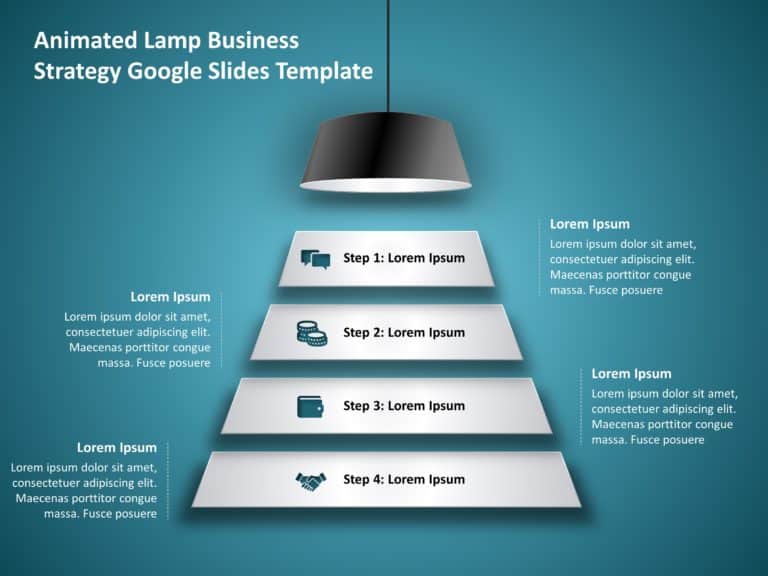 Animated Lamp Business Strategy Google Slides Template Theme