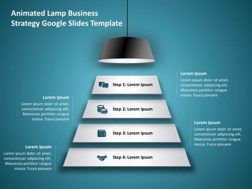 Animated Lamp Business Strategy Google Slides Template