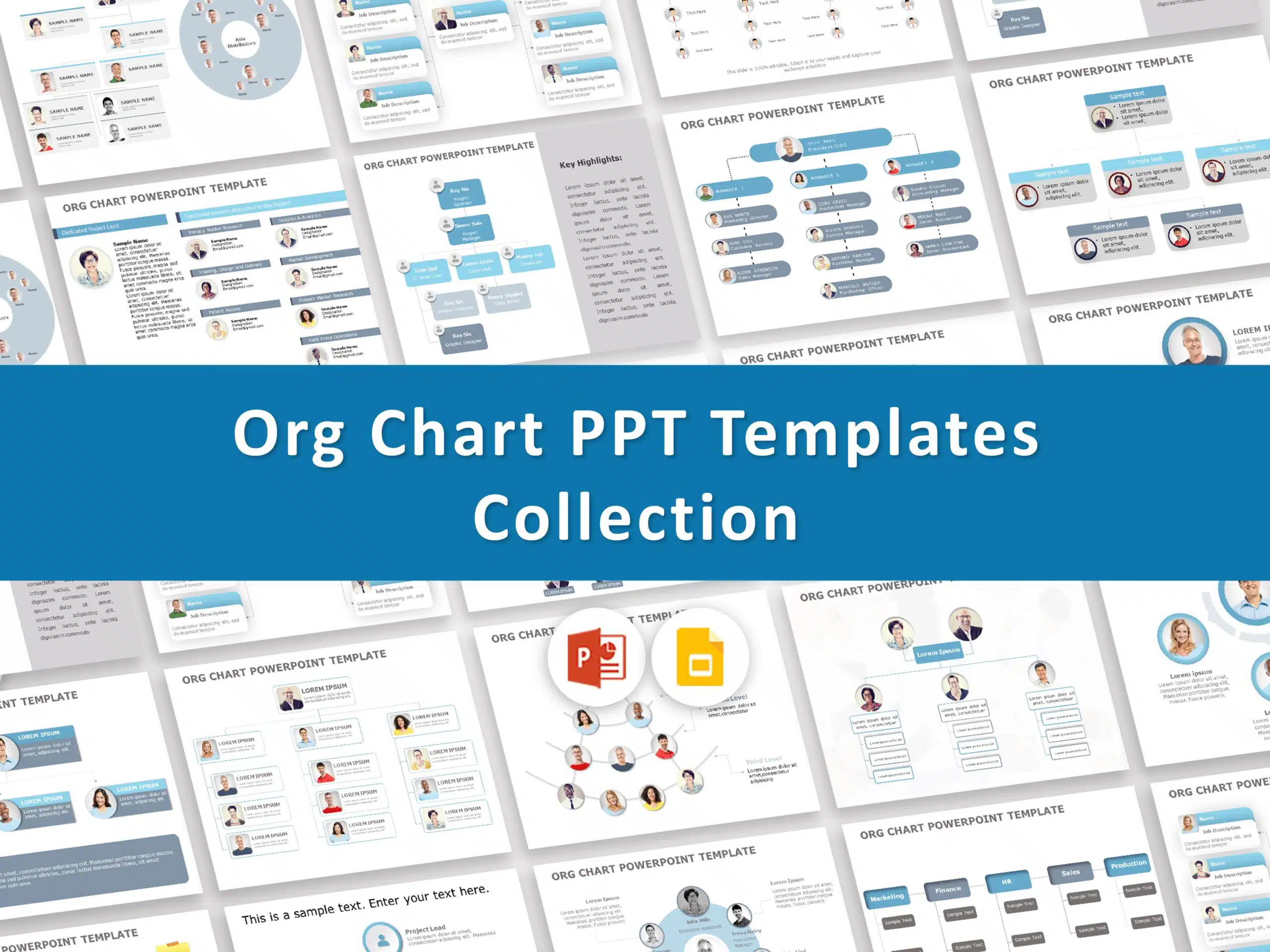 Org Chart PPT Templates Collection & Google Slides Theme