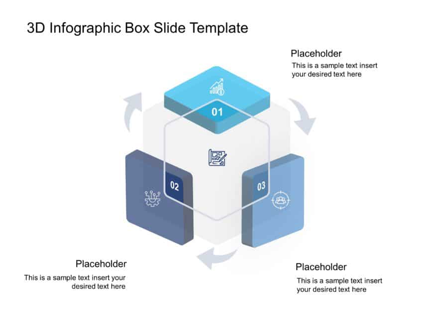 3D Infographic Box PowerPoint Template