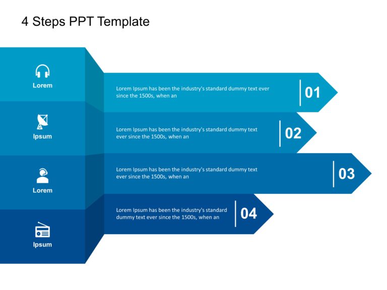 Four Steps Templates For PowerPoint & Google Slides Theme 2