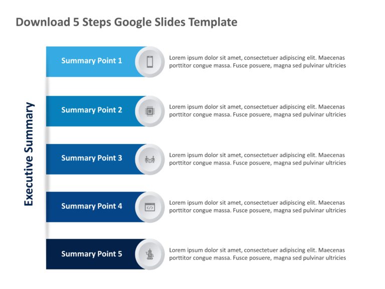 5 Steps Templates For PowerPoint & Google Slides Theme 6