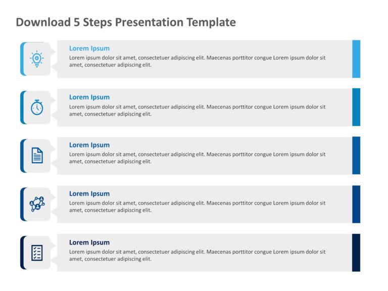 5 Steps Templates For PowerPoint & Google Slides Theme 3